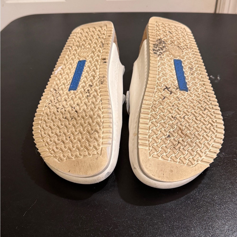 Birkenstock White Tokyo Leather Mules clogs size L9/ M7 - Picture 4 of 12